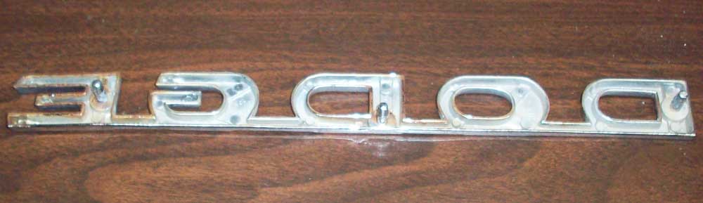 Dodge Black Acrylic Mirror License Plate With Red Script Logo - Front Or Rear