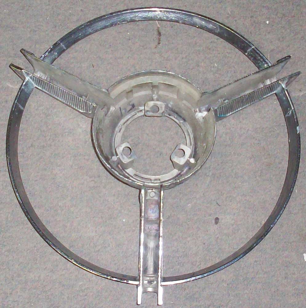 Chrome Trim Ends For 1955 Ford Steering Wheel Horn Ring – B5A-3650-PR 2 thumbnail image