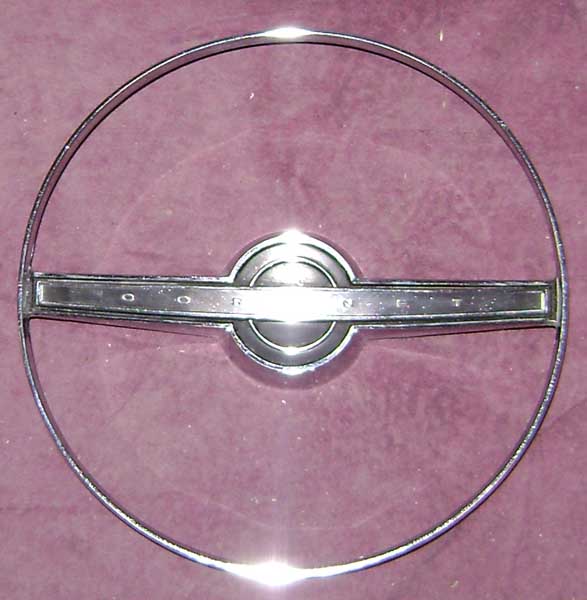1955 55 FORD CAR CHROME FINISH TRIM ENDS FOR HORN RING ON STEERING